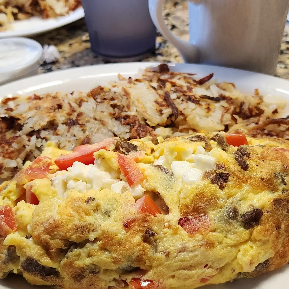 Biscuits & Gravy with Hash Browns