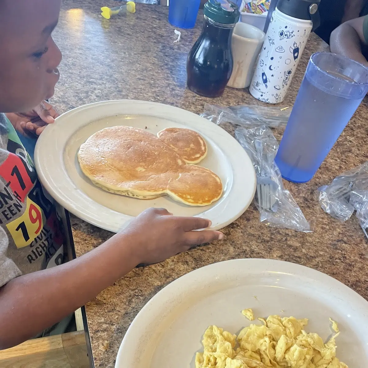 Pancakes Eggs and Sausage Links