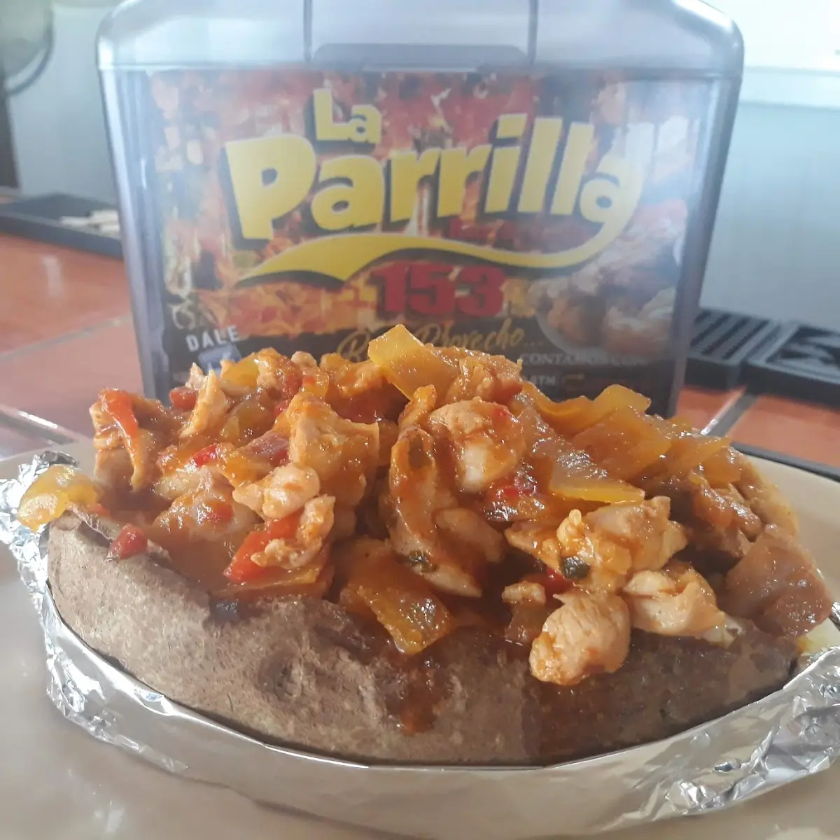 Papá Rellena de Pollo