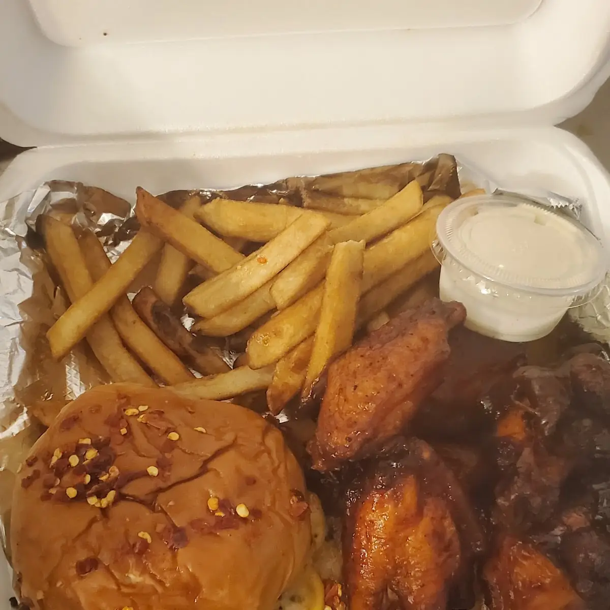 Burger and Wings