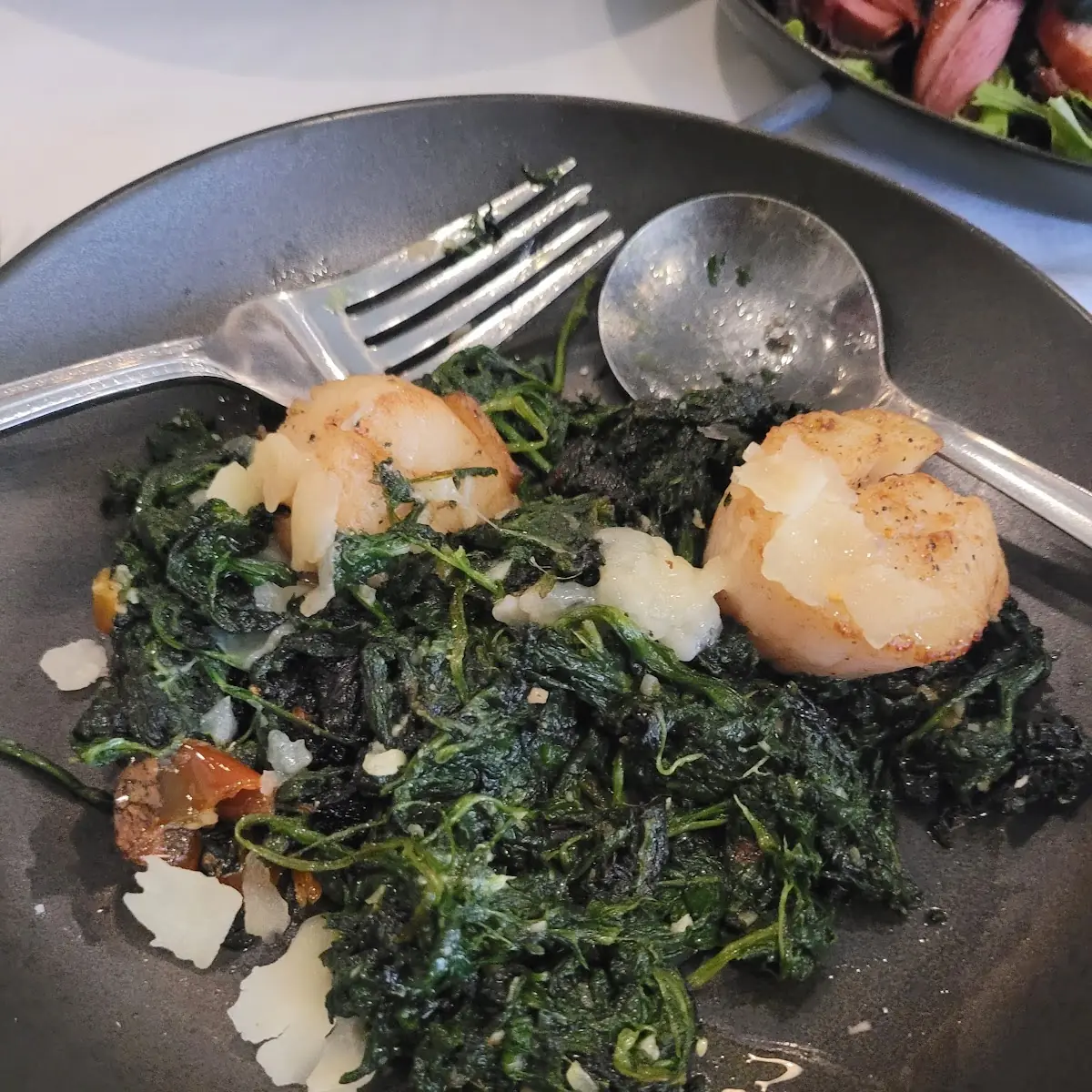 Spinach and Scallopes, Arturo Ristorante