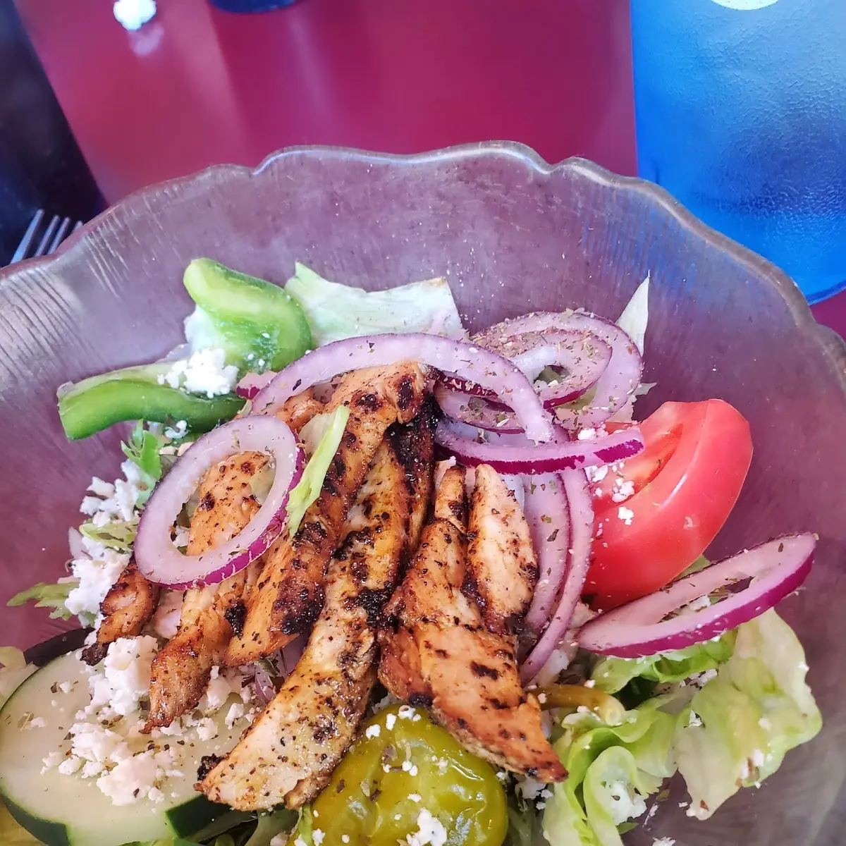 Greek Salad with Chicken