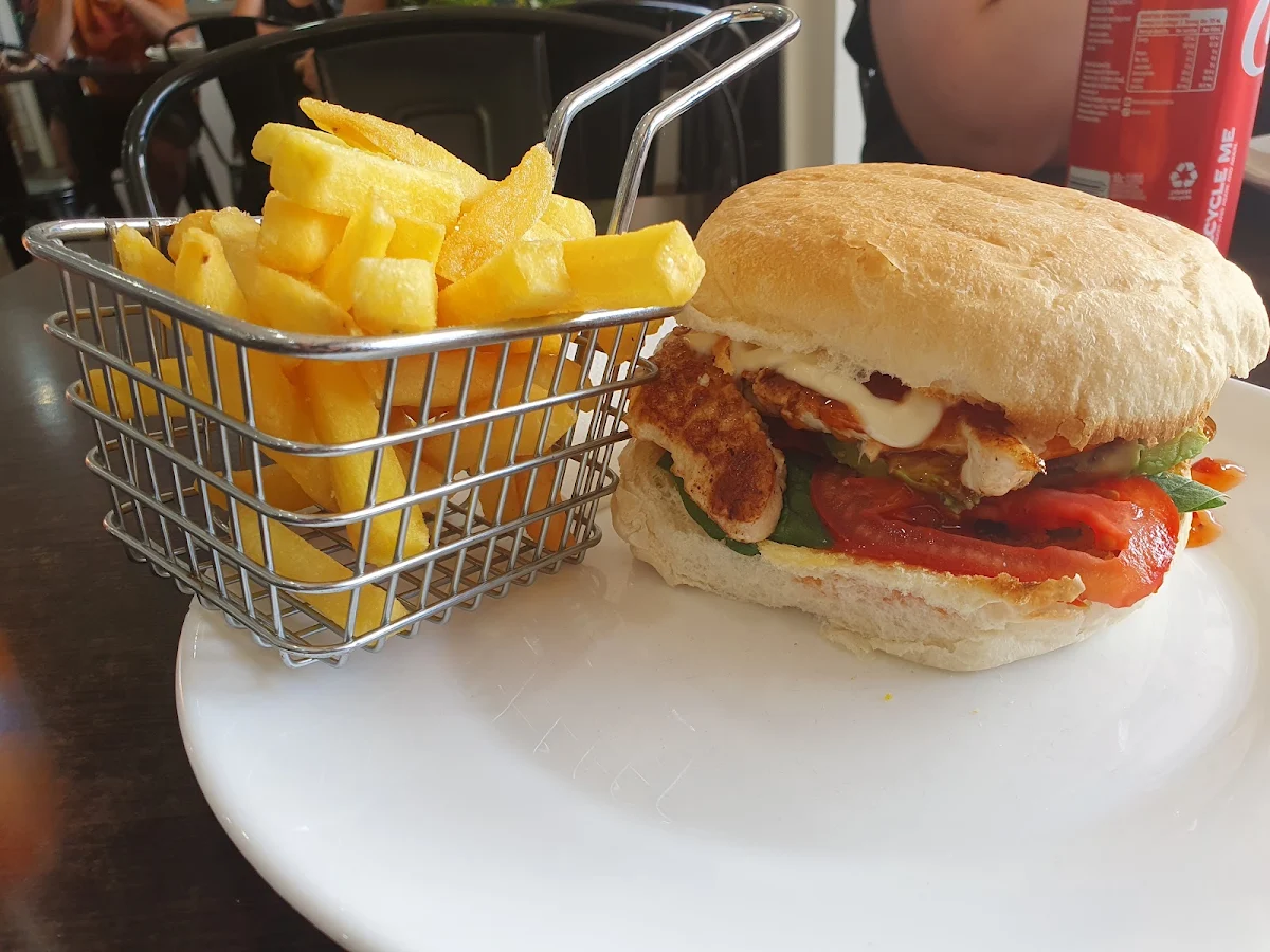Grilled Chicken Avo Sweet Chilli Mayo Burger