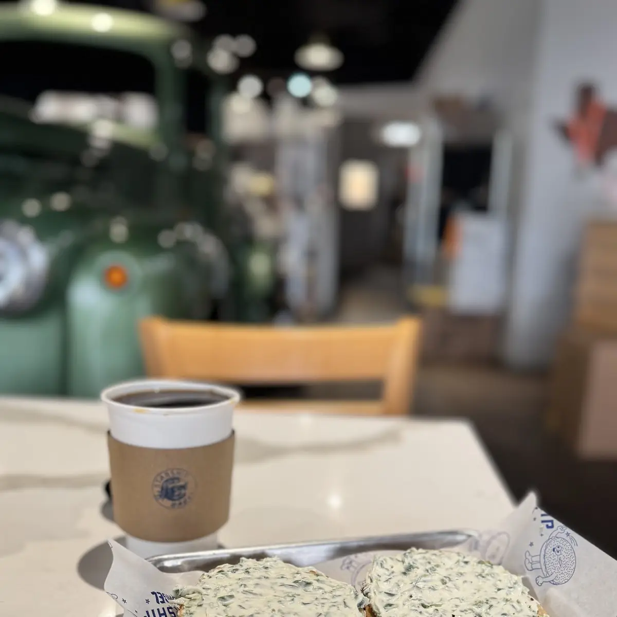 Everything Bagel with Pickled Jalapeño Spread