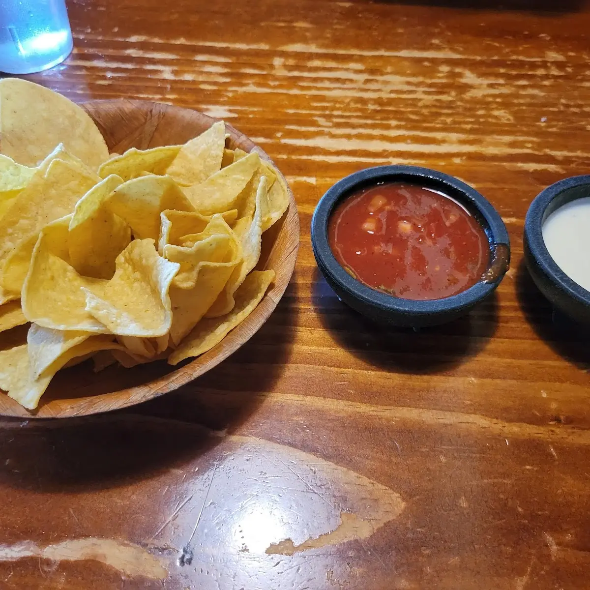 Chips Salsa and Queso