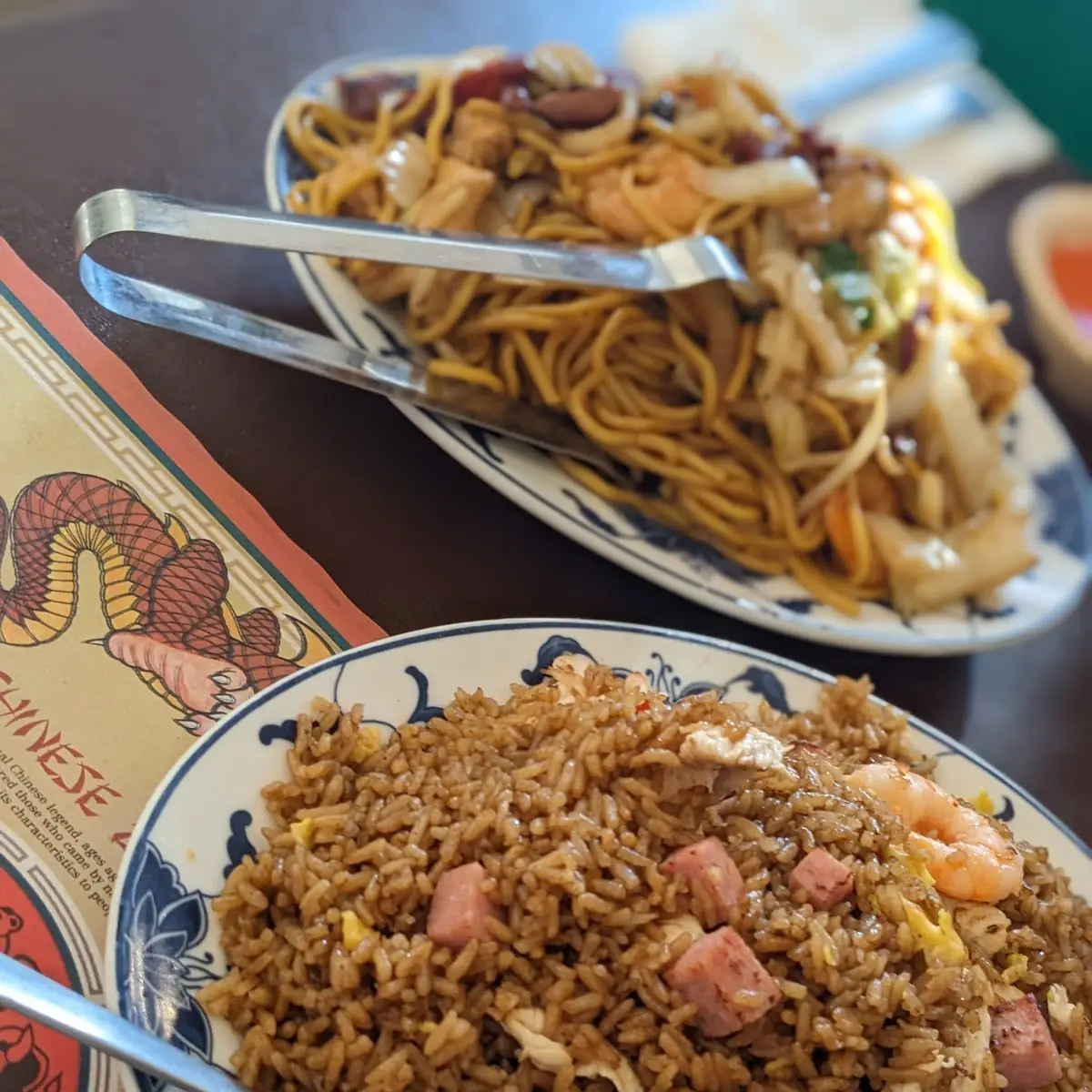 House Fried Rice and Lo Mein