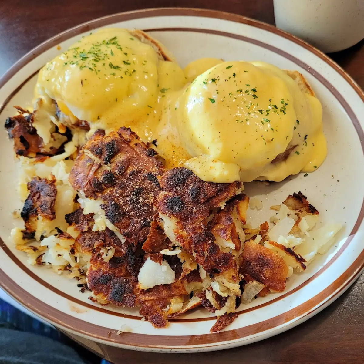 Eggs Benedict with Hash Browns