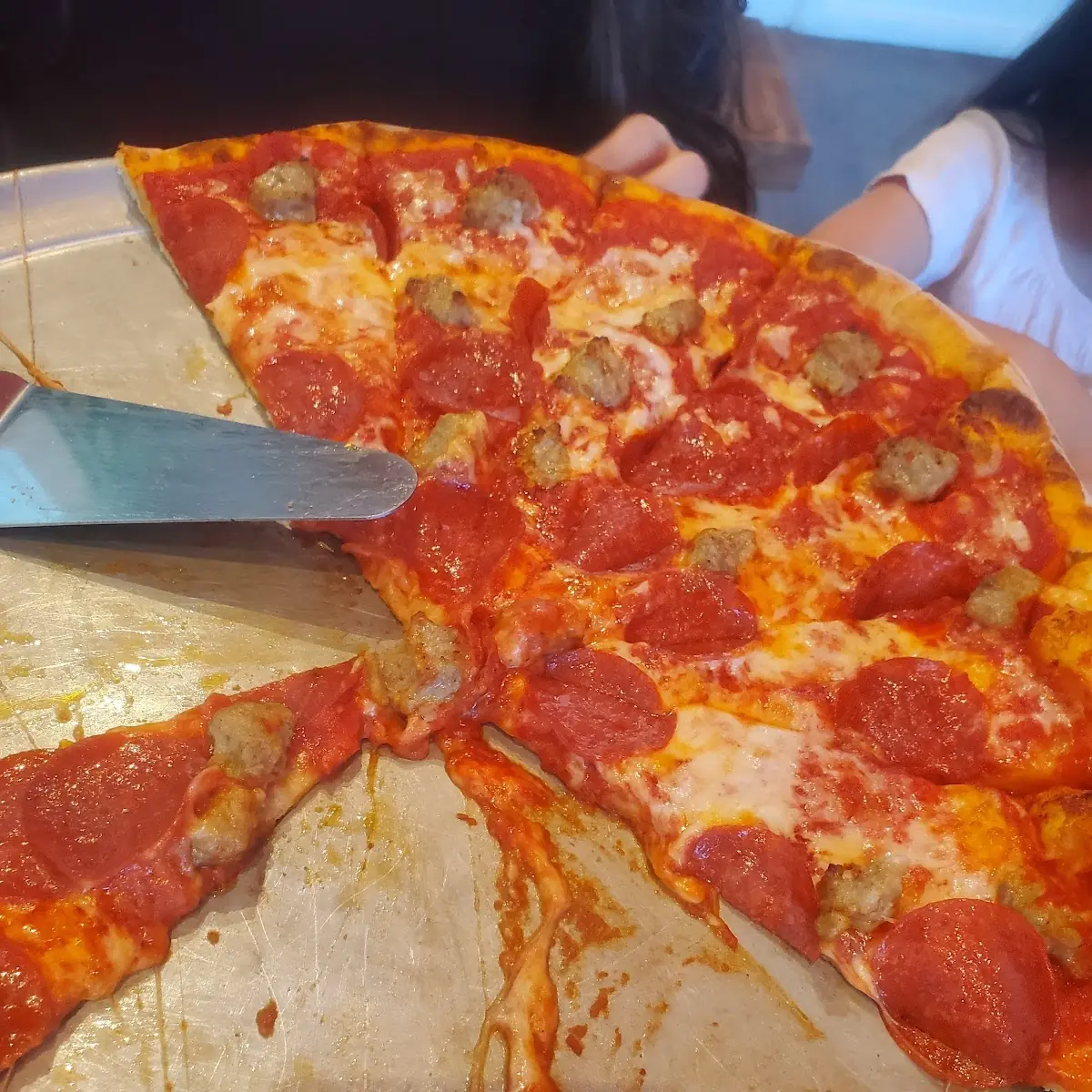 Pepperoni and Sausage Pizza
