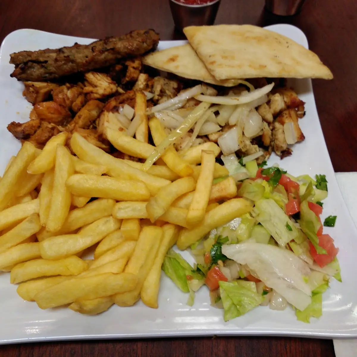 Grill Mix Plate with Fries