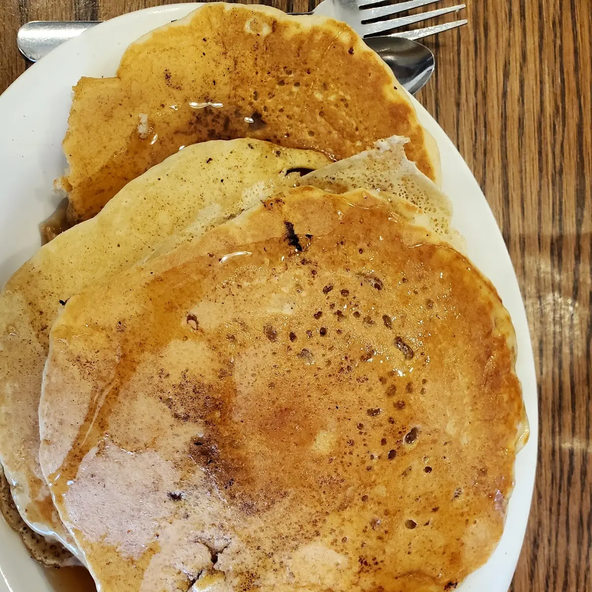 Blueberry Pancakes with a Side of Bacon