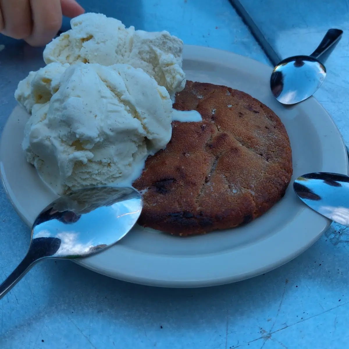 Warm Cookie with Ice Cream