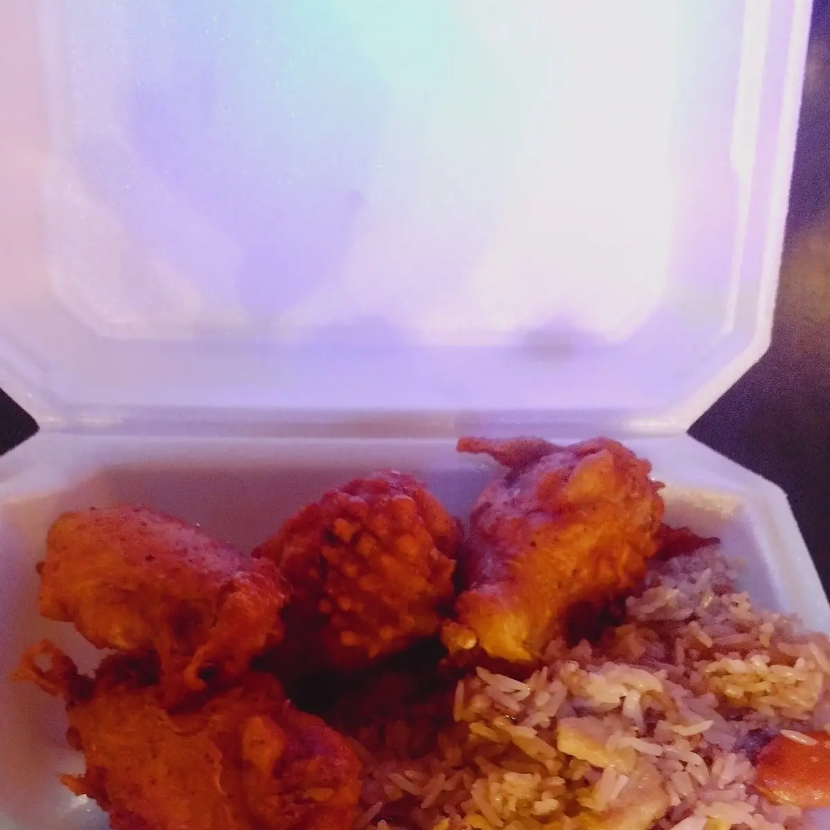 Seafood Rice and Chicken Wings