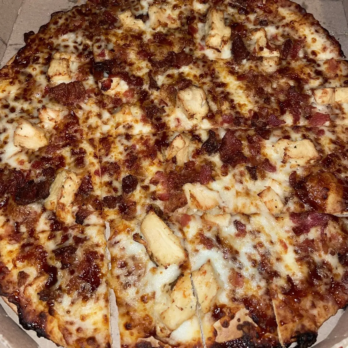 Barbecue Chicken Pizza with Bacon