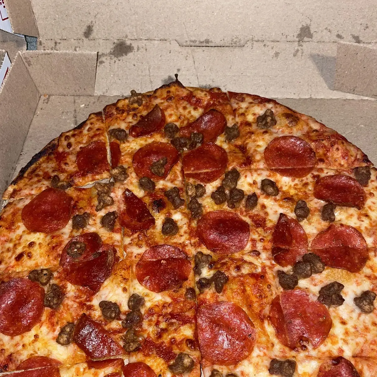 Pepperoni and Sausage Pizza