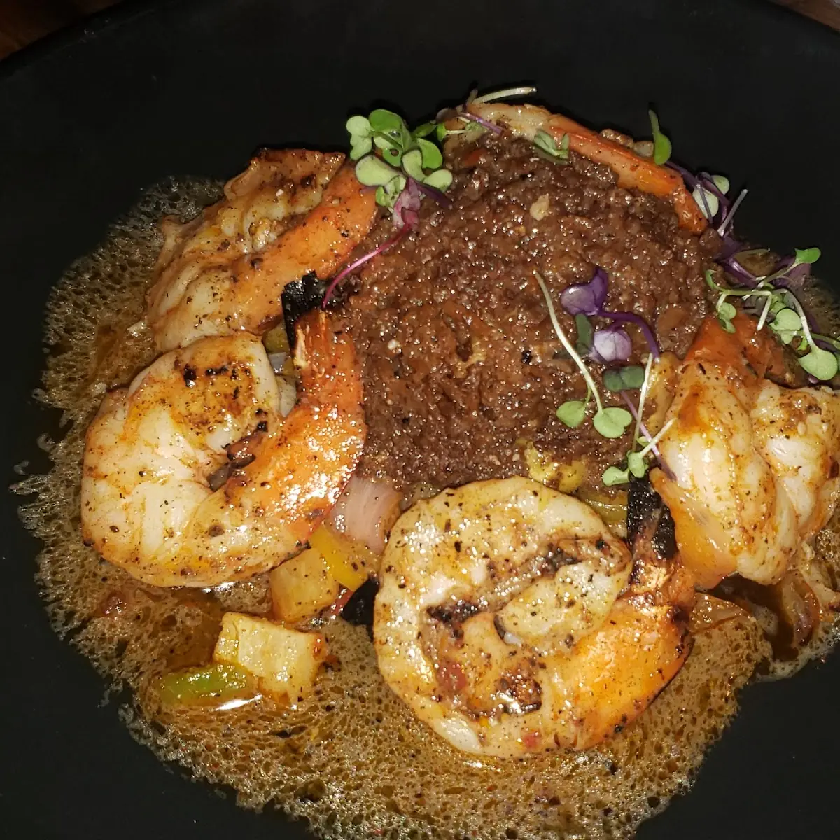 Suya Shrimp & Grits