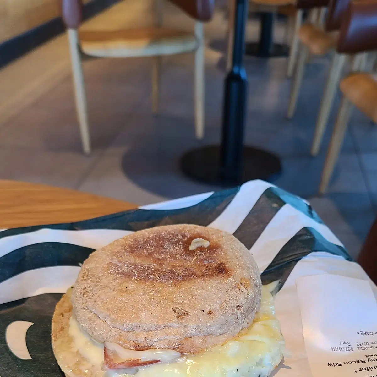 Double Smoked Bacon Egg and Cheese Sandwich