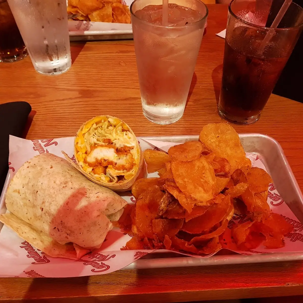 Chicken Wrap with House Chips