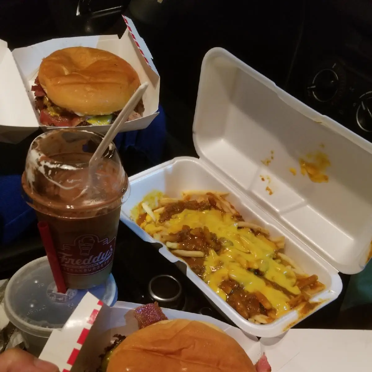 Double Bacon Cheeseburger Chili Fries with Cheese