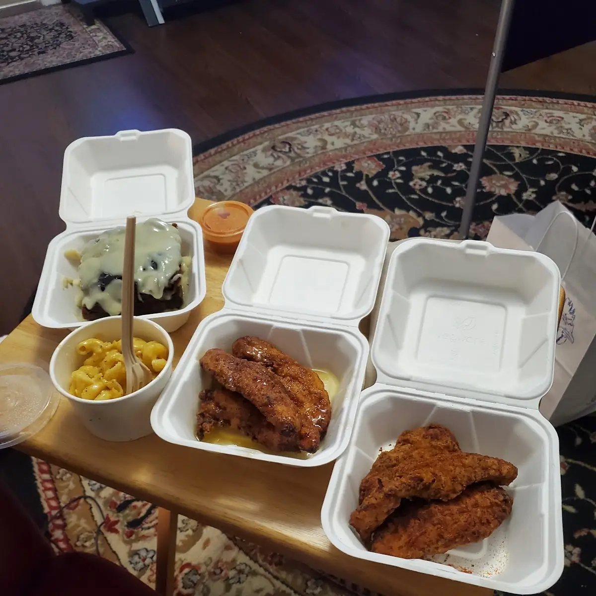 Tenders Mac & Cheese Bread Pudding