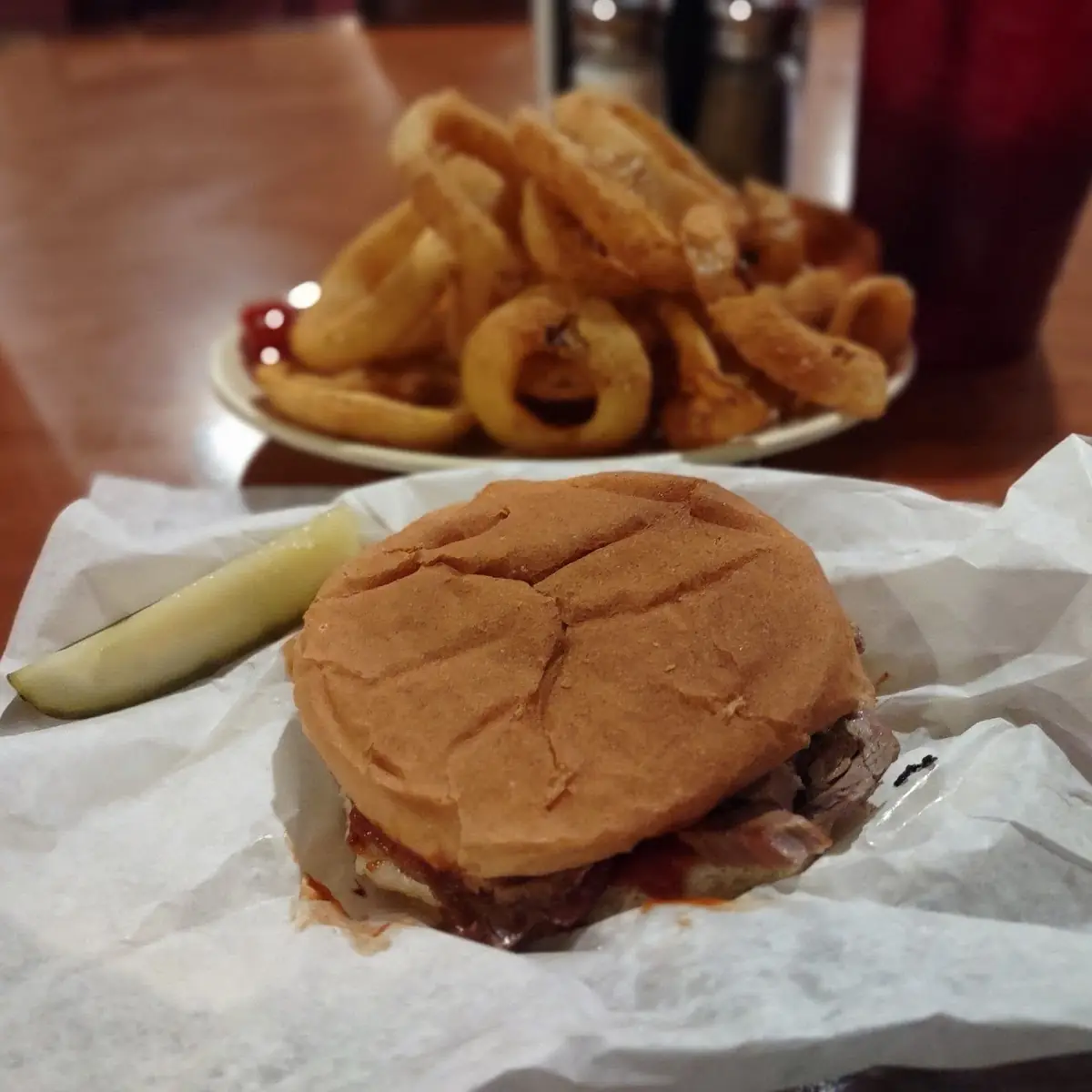 Sliced Brisket Sandwich
