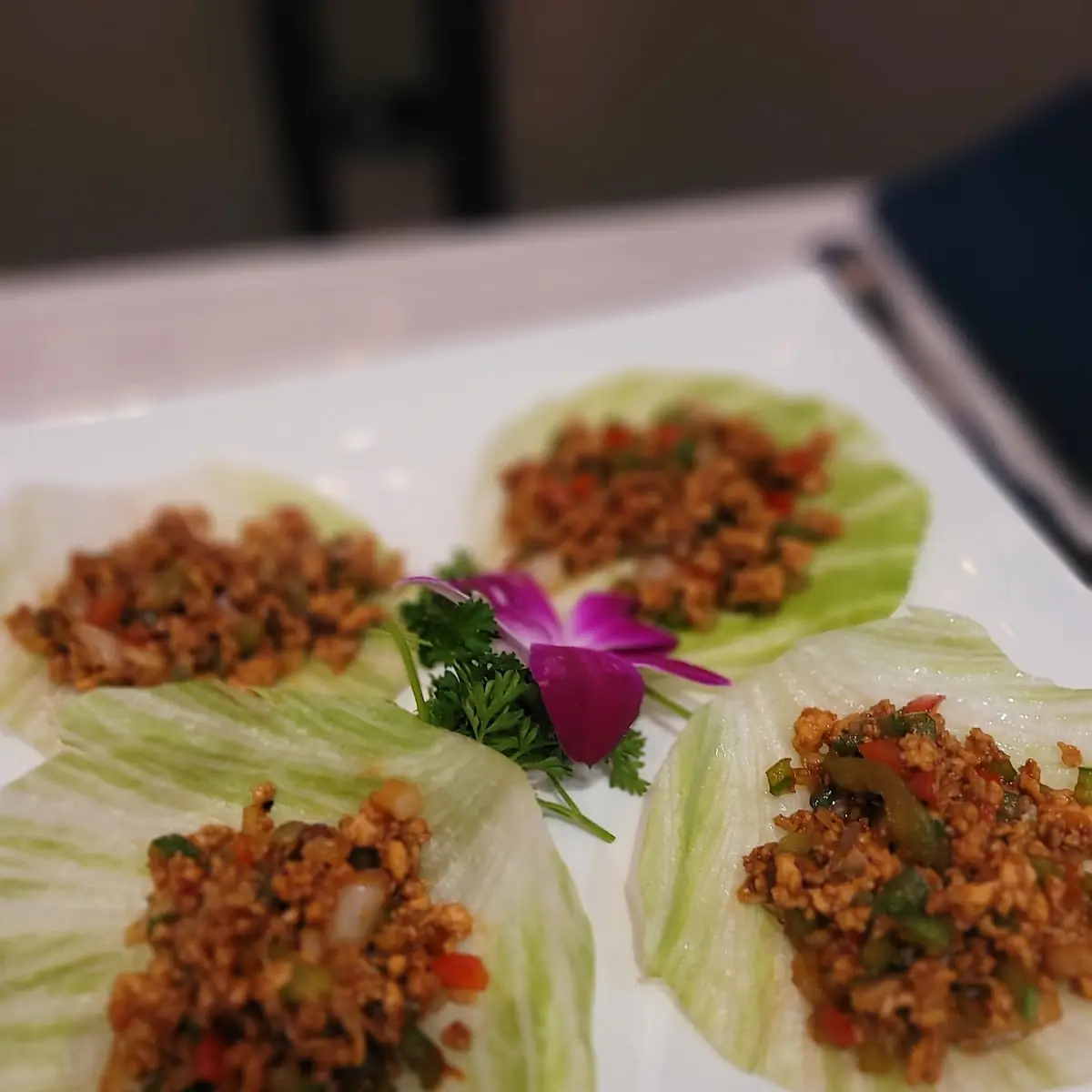 Thai Chicken Lettuce Wraps