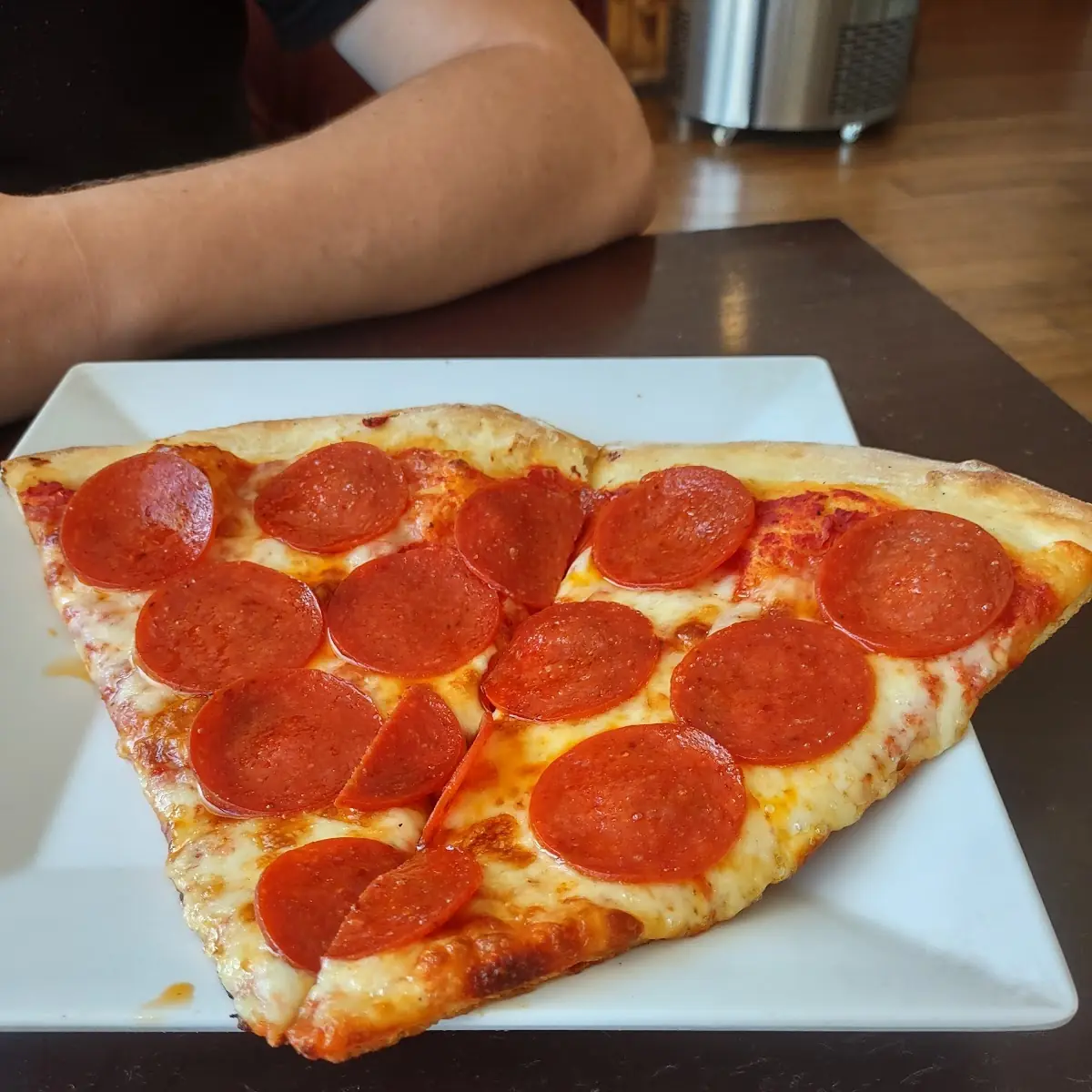Meatball Pepperoni Pizza Slice