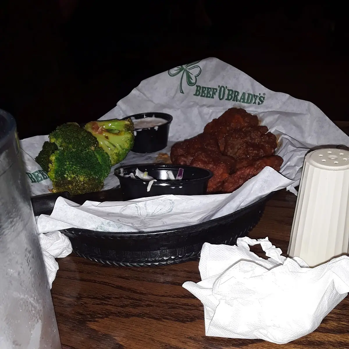 Steamed Broccoli and Ribs