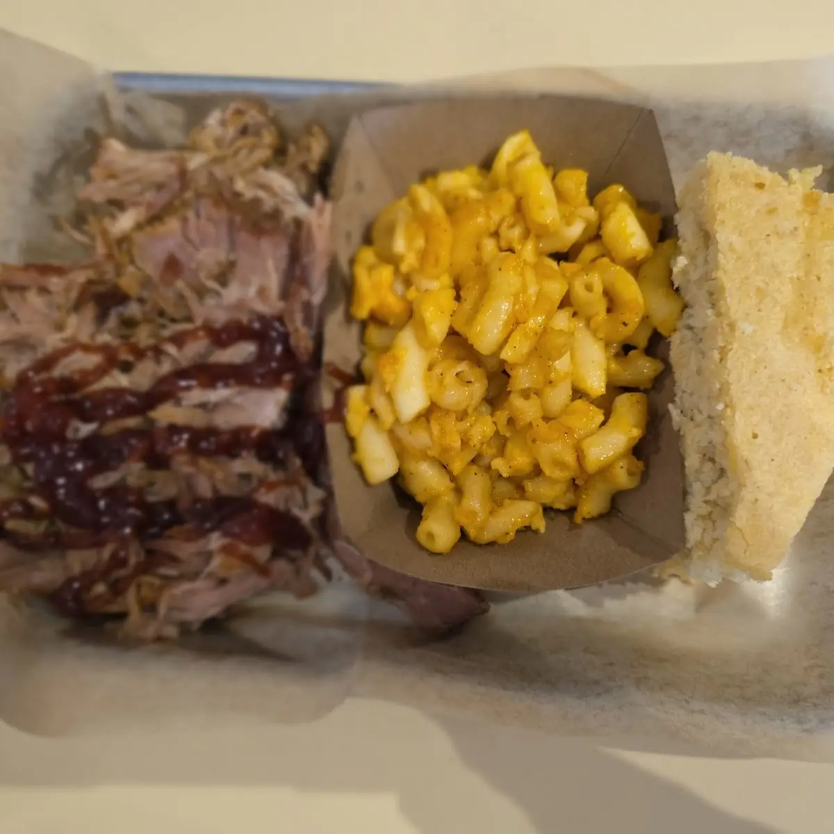 Pulled Pork Plate with Mac N Cheese