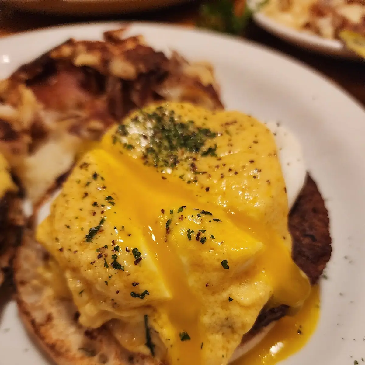 Eggs Benedict with Sausage Patties