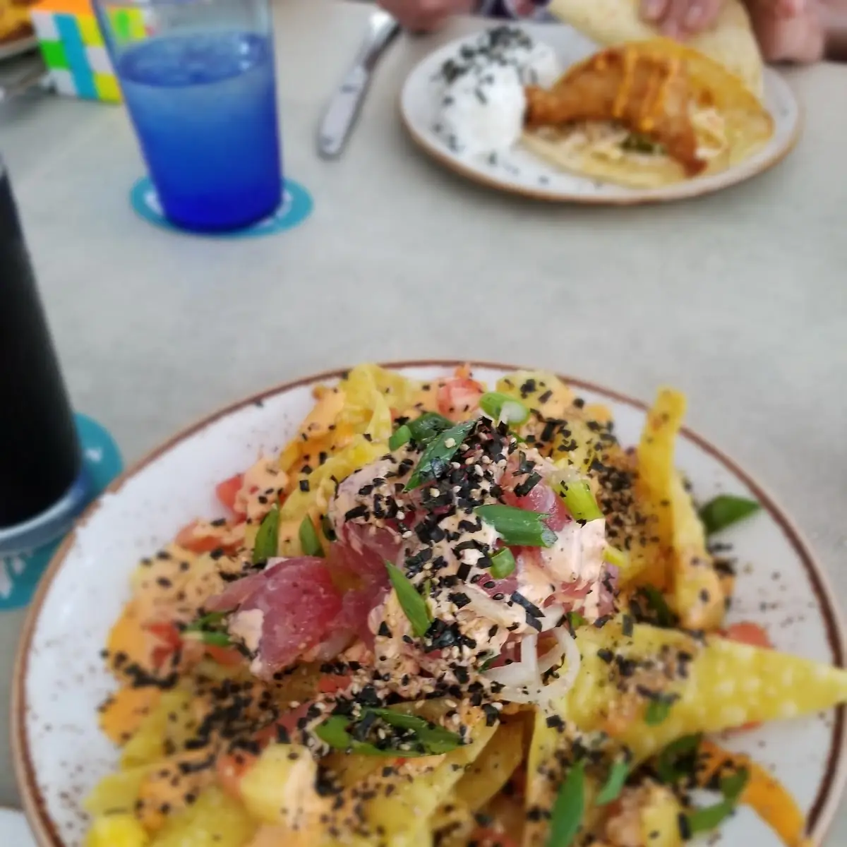 Ahi Poke Nachos