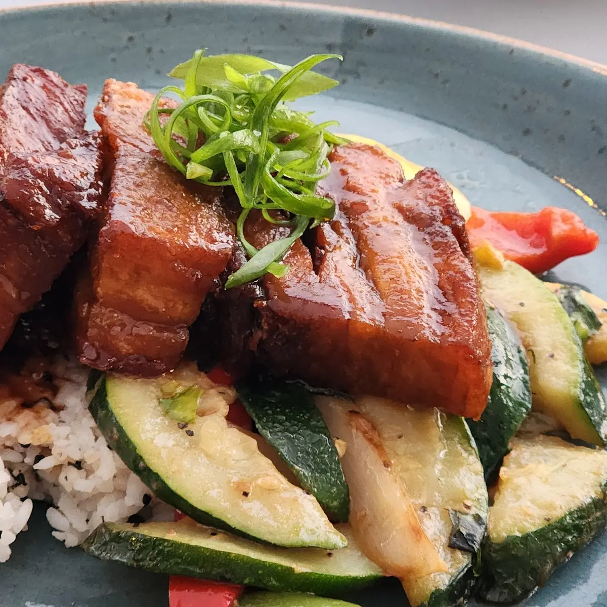 Garlic Shoyu Glazed Pork Belly