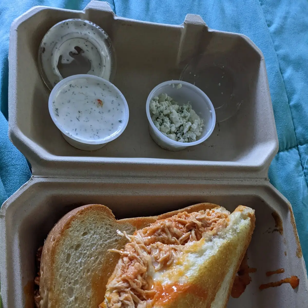Buffalo Chicken Grilled Cheese Sandwich