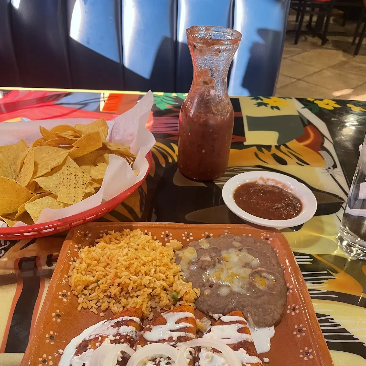 Sour Cream Chicken Enchiladas
