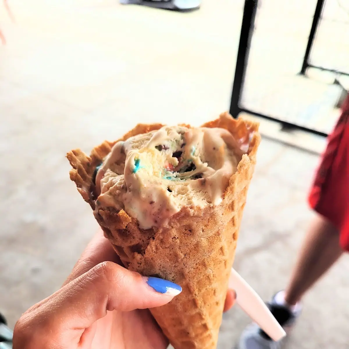 Monster Cookie Waffle Cone
