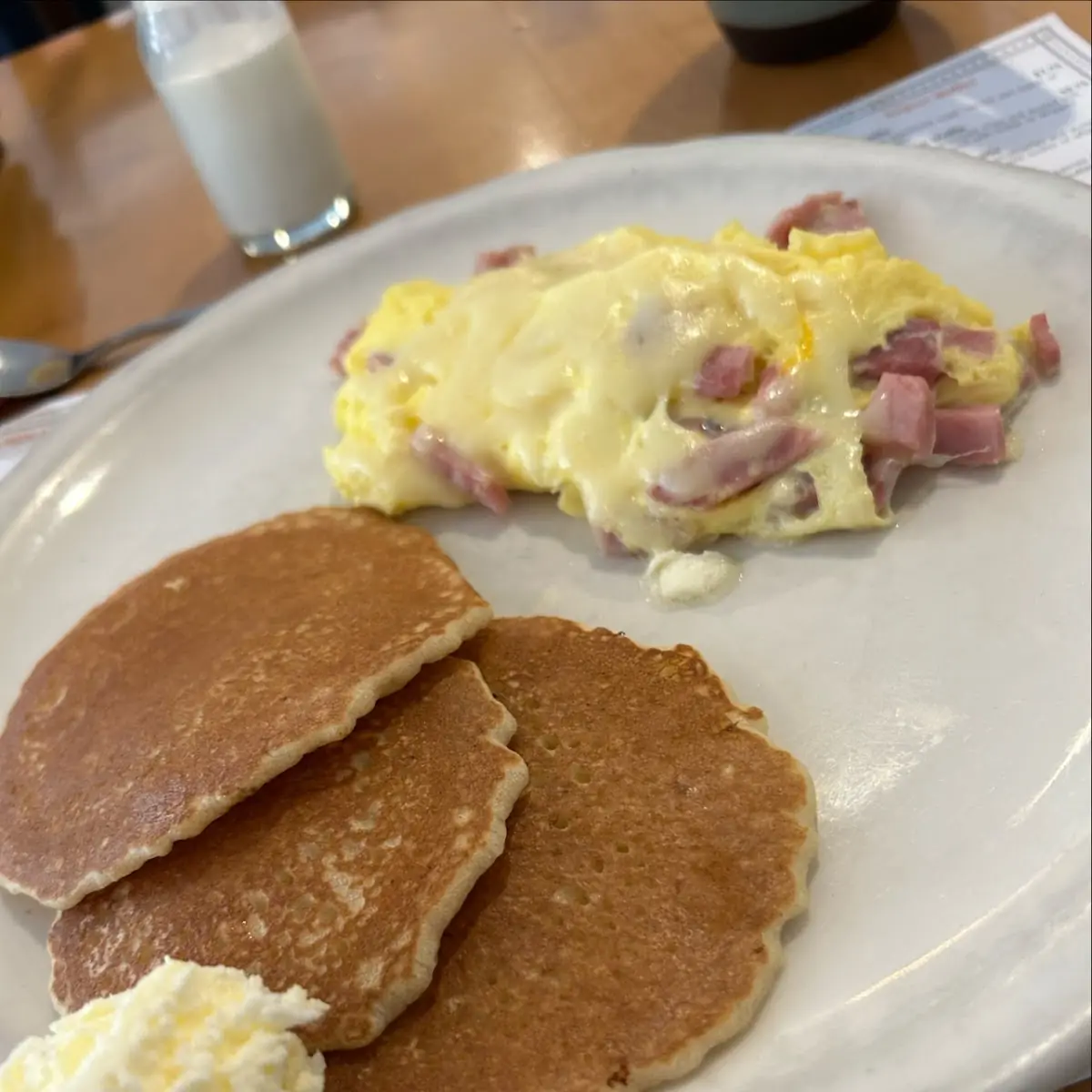 Scrambled Eggs with Ham