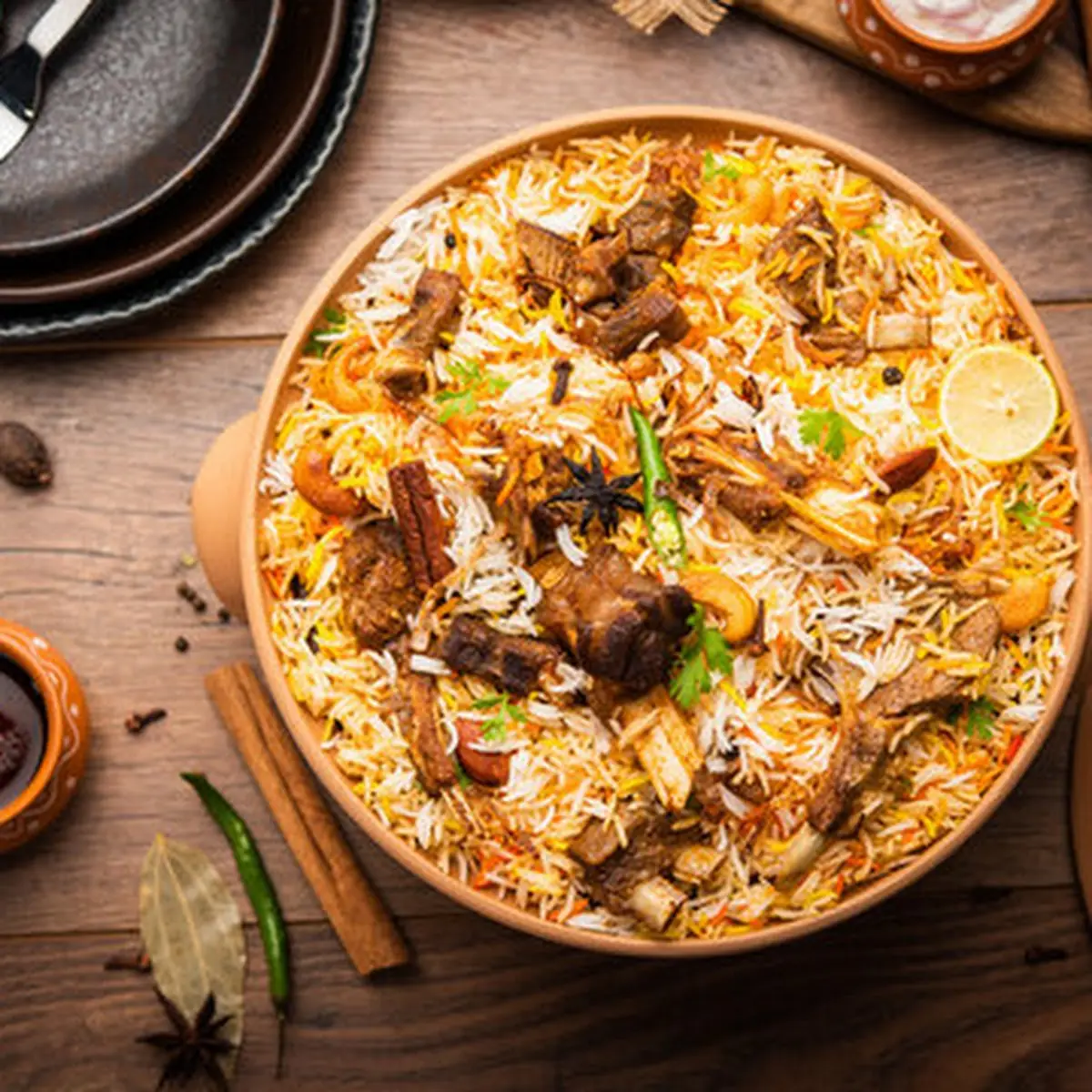 Chicken Biryani, Mr India Restaurant & Bar