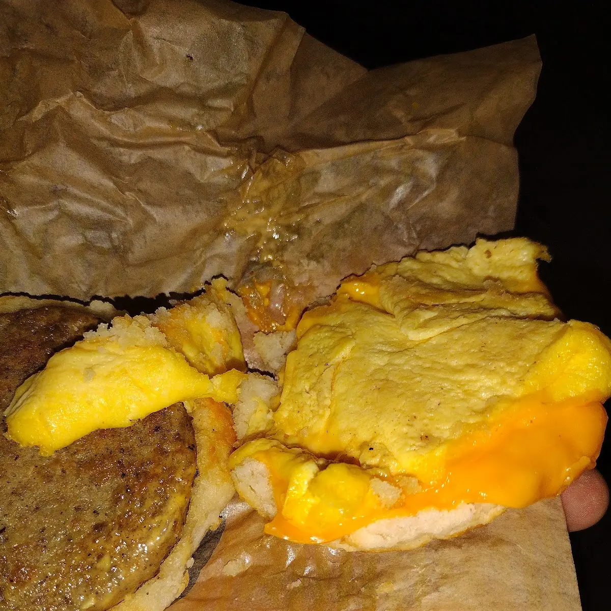 Ham Egg and Cheese Bisquit