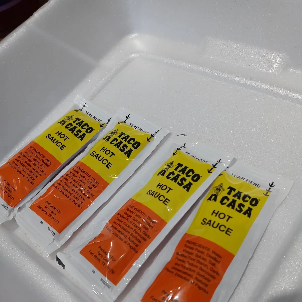 Hot Sauce Packets