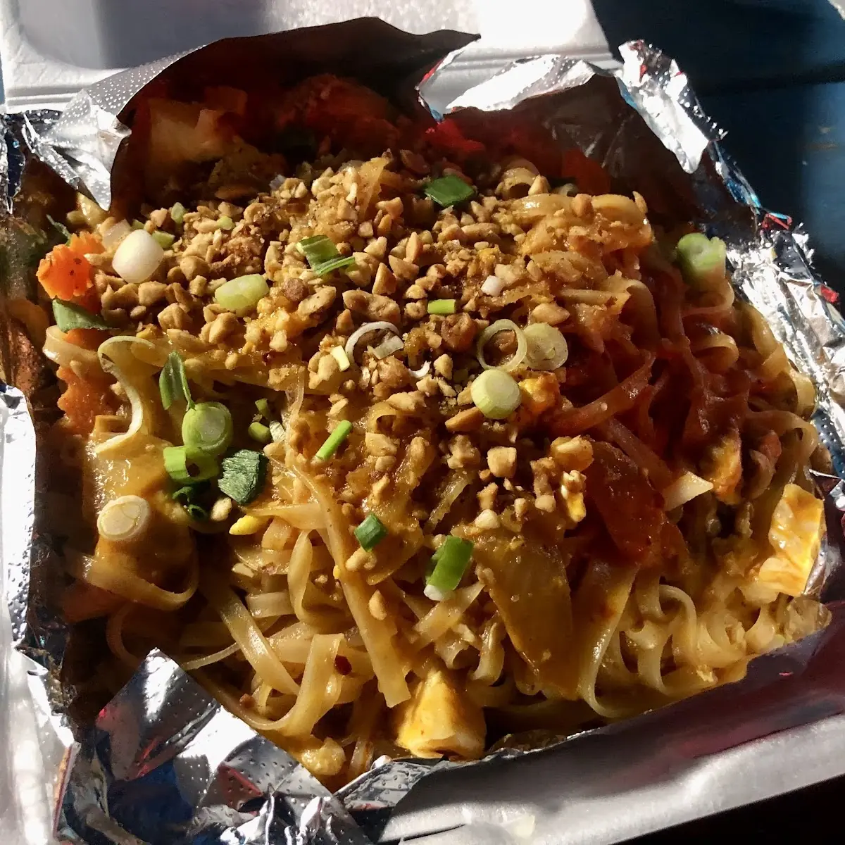 Chicken Curry Pad Thai Noodles