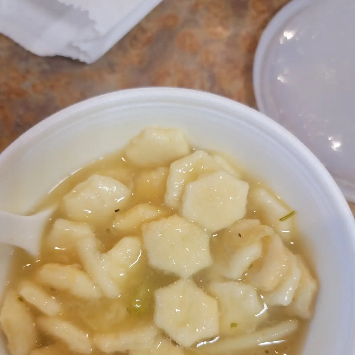 Chicken Noodle Soup with Oyster Crackers