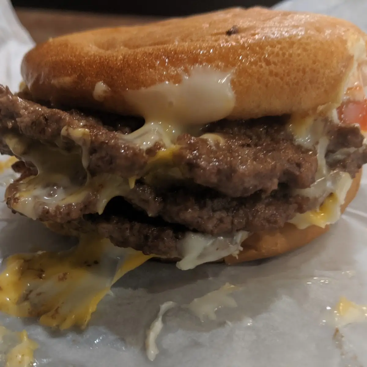 Triple Bacon Cheeseburger