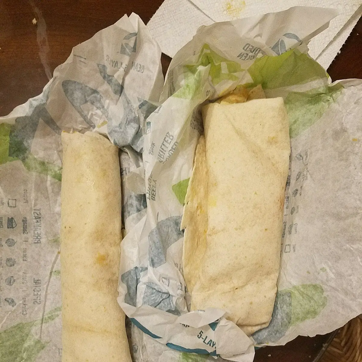 Shredded Chicken Burritos
