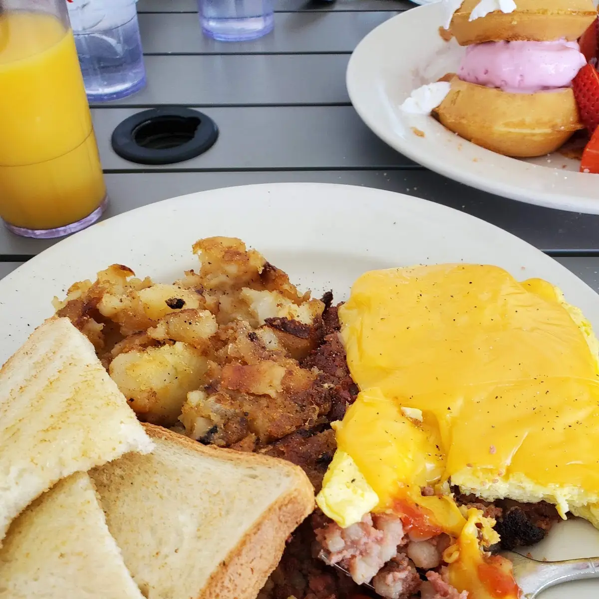 Cornbeef Hash Scrambled Eggs