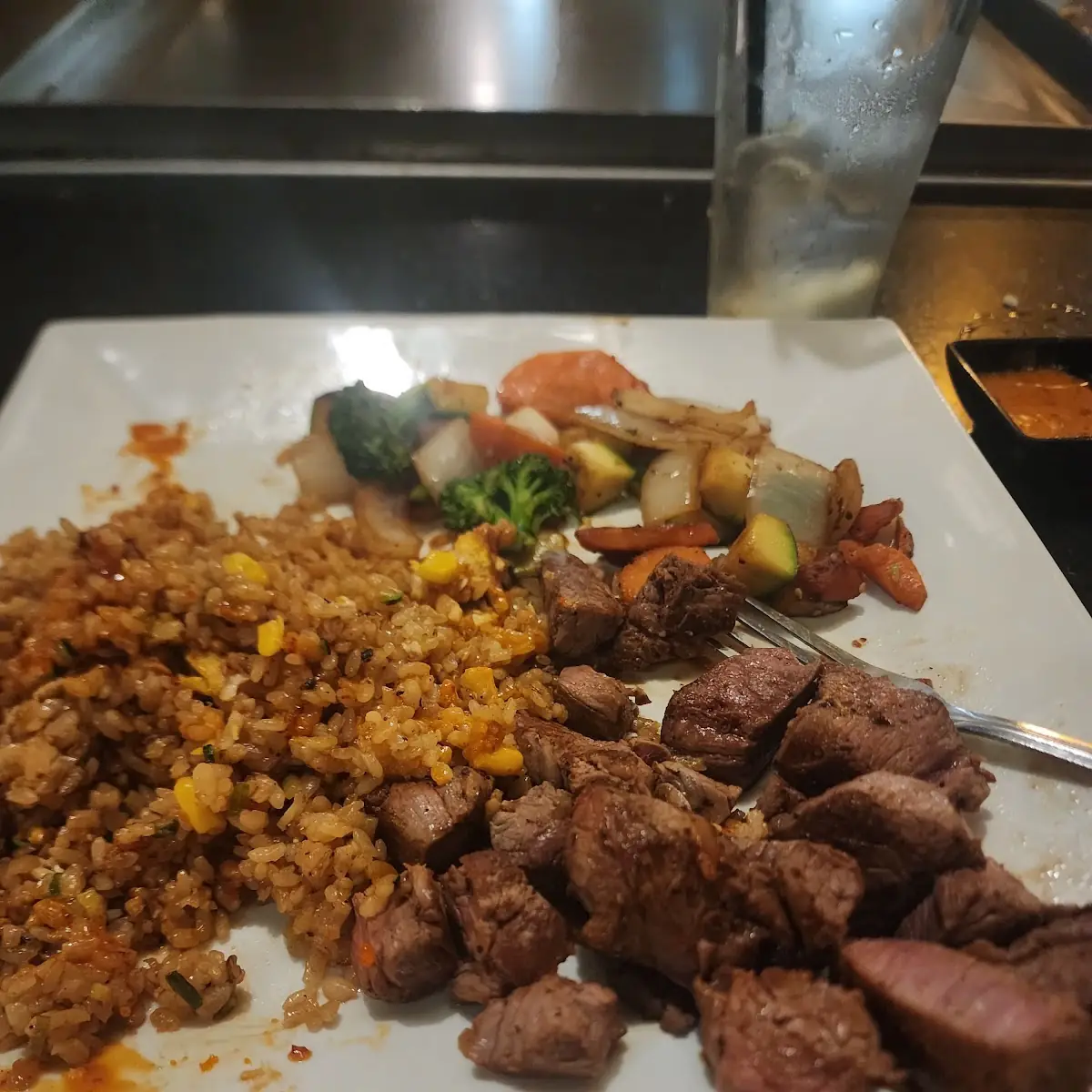 Filet Mignon with Garlic Rice
