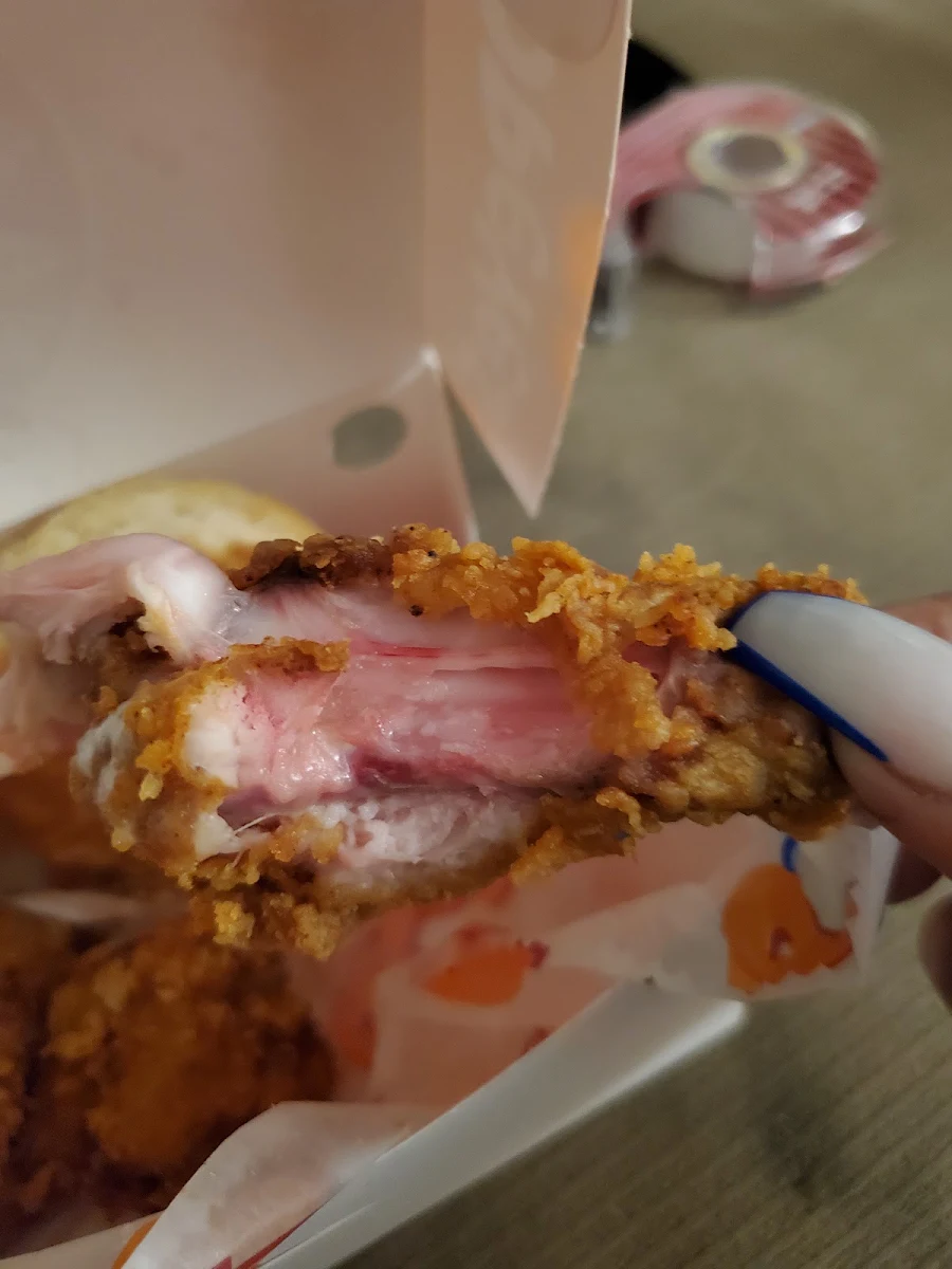 Undercooked Chicken Wings, Popeyes Louisiana Kitchen