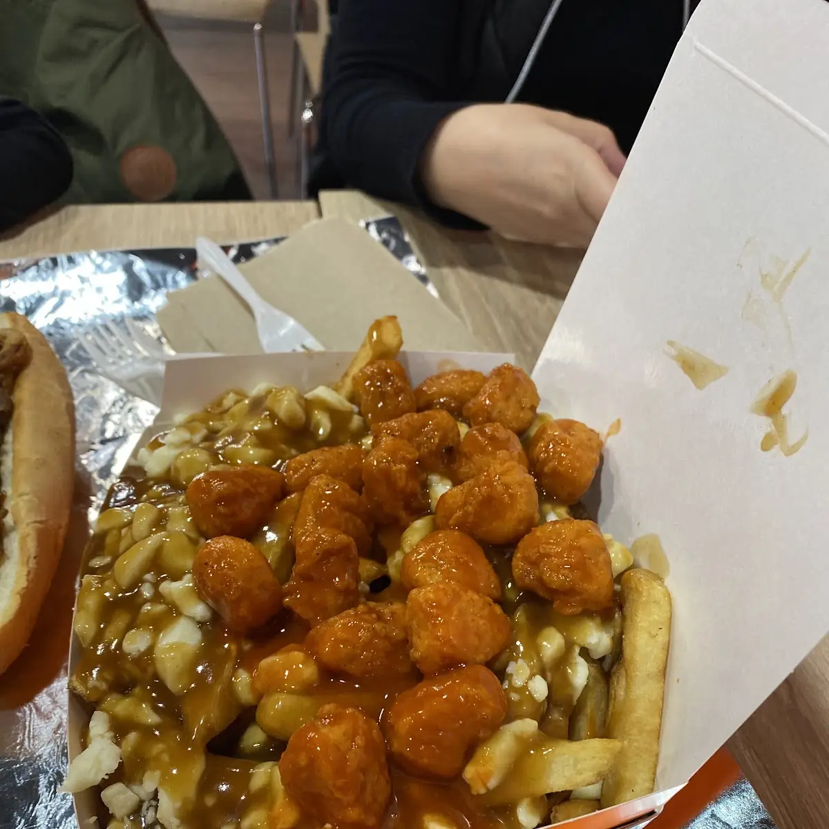 Medium Sandwich and Poutine, Philthy Philly's Windsor