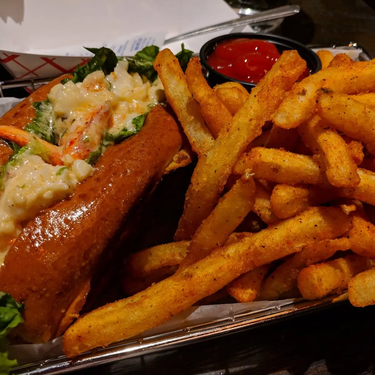 Juicy Lobster Roll Hot Buttered Sandwich