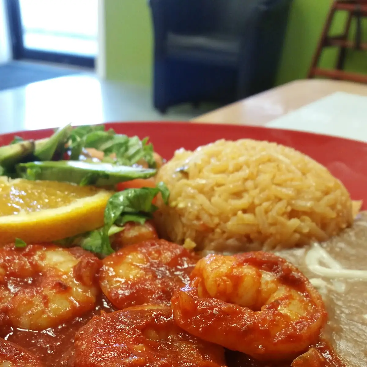 Camarones Ala Diabla Platter