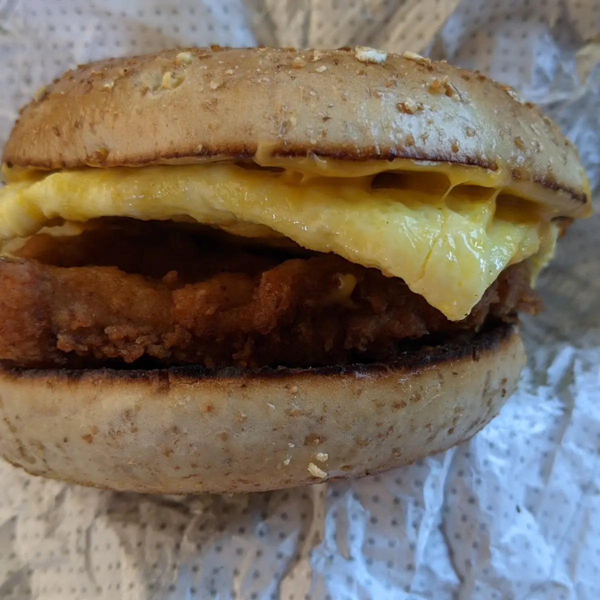 Chicken Egg and Cheese Bagel