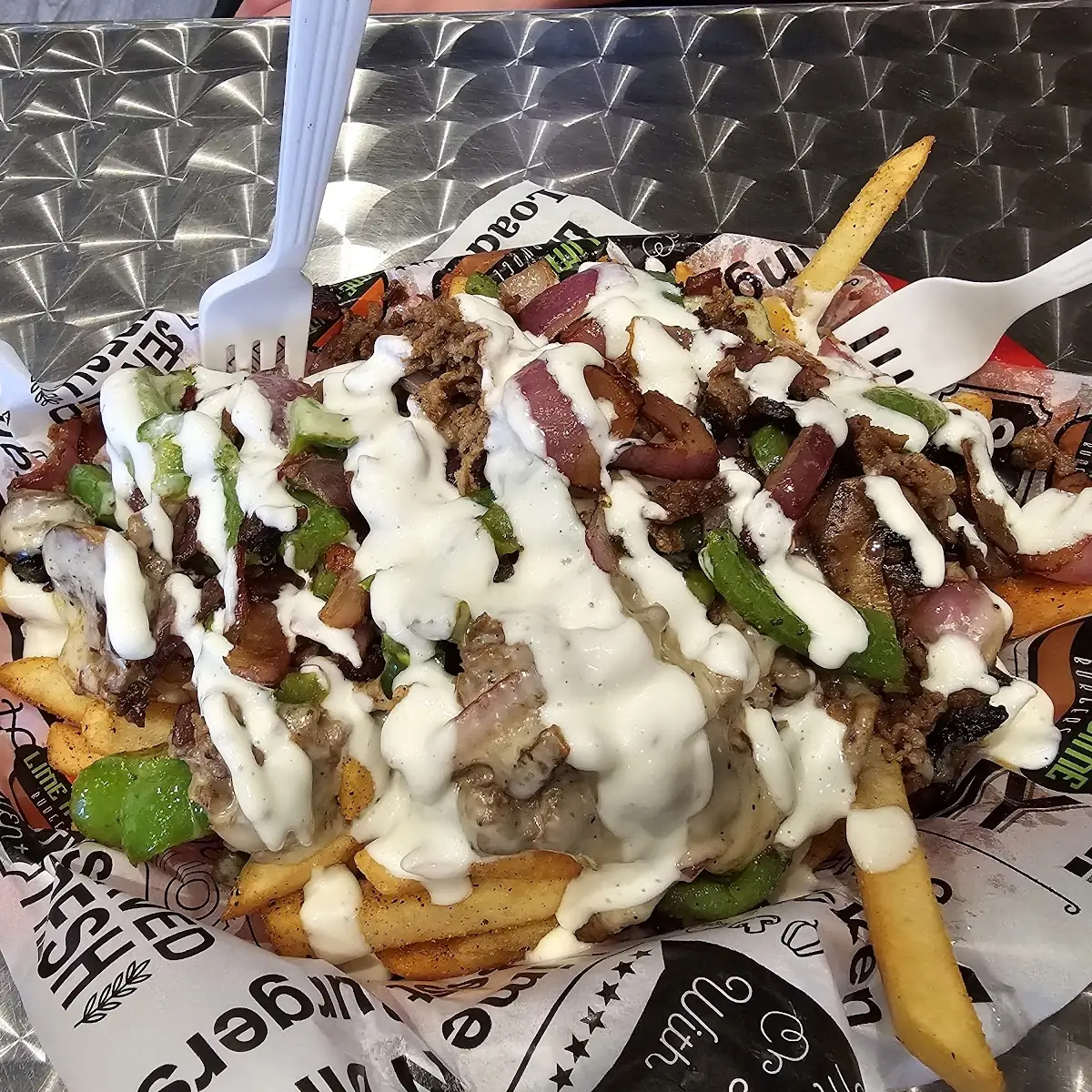 Loaded Cheese Fries with Sauces